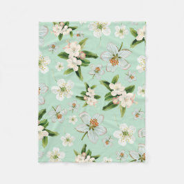 Cobertor De Velo Padrão de Blossomas Florais do Vintage Primavera