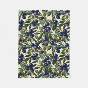 Cobertor De Velo Padrão de Branqueamento Oleícola Elegante com Azul