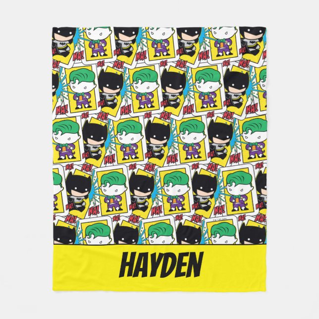 Cobertor De Velo Padrão de Cartão de Reprodução de Chibi Joker e Ba (Frente)