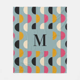 Cobertor De Velo Padrão de círculo cor-de-rosa azul retrorreflector