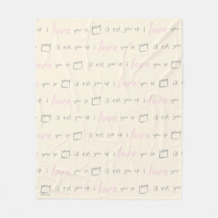 Cobertor De Velo Padrão de Citação dos Monstros