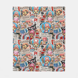 Cobertor De Velo Padrão de Colagem de Médico Pirata Fofo Kawaii M