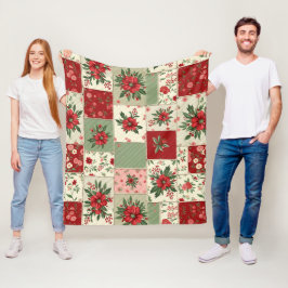 Cobertor De Velo Padrão de Colcha de Flores de Natal Inspirado em V