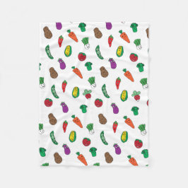 Cobertor De Velo Padrão de Comida de legumes