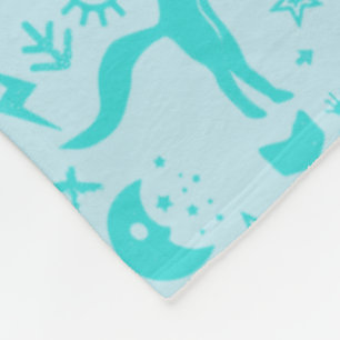 Cobertor De Velo Padrão De Criação Do Urso De Mint Owl Deer Fox Woo