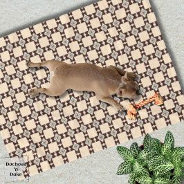 Cobertor De Velo Padrão de Cruz Asteca Boho Design Sudoeste Pet 