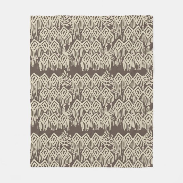 Cobertor De Velo Padrão de Desenho de Malha Boêmica (Frente)