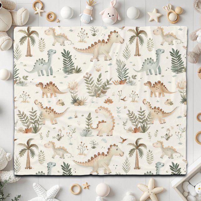 Cobertor De Velo Padrão de Dinossauro Selvagem de Boho Whimsical (Criador carregado)