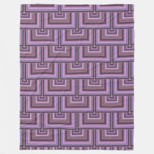 Cobertor De Velo Padrão de escalas quadradas das faixas de Mauve