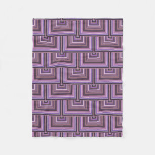 Cobertor De Velo Padrão de escalas quadradas das faixas de Mauve