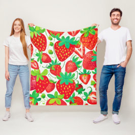 Cobertor De Velo Padrão de espiral de morango