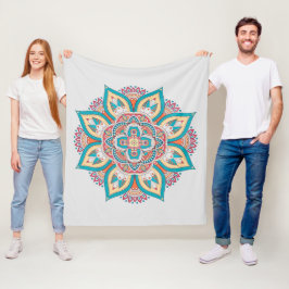 Cobertor De Velo Padrão de estilo mandala impressão étnico colorido