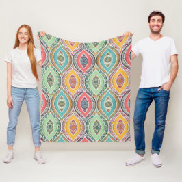 Cobertor De Velo Padrão de estilo mandala impressão étnico colorido