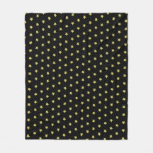 Padrão de Estrela Elegante Dourado e Preto