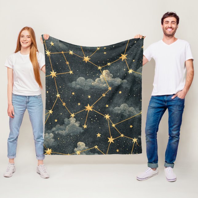 Cobertor De Velo Padrão de Estrelas da Constelação Celeste (1) (In Situ)