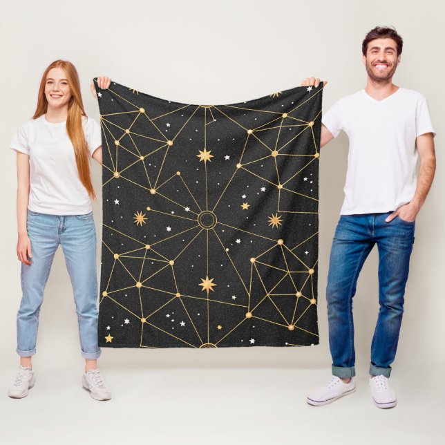 Cobertor De Velo Padrão de Estrelas da Constelação Celeste (3) (In Situ)