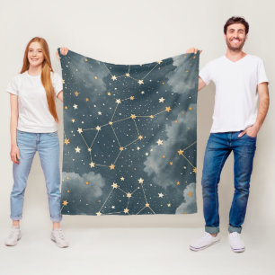Cobertor De Velo Padrão de Estrelas da Constelação Celeste (4)