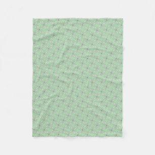 Cobertor De Velo Padrão de estrelas e diamantes verde