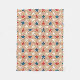 Cobertor De Velo Padrão de estrelas patrióticas americanas