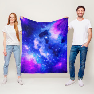 Cobertor De Velo Padrão de exploração de nebulosa vibrante