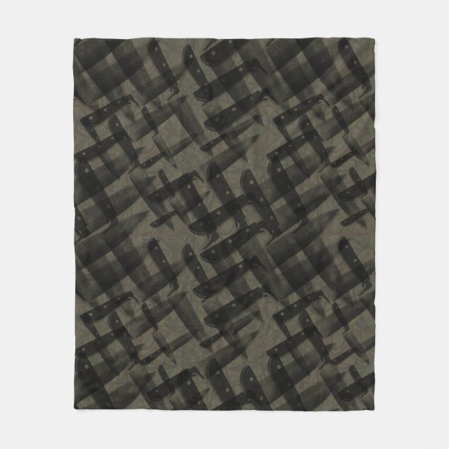 Cobertor De Velo padrão de facas (Frente)