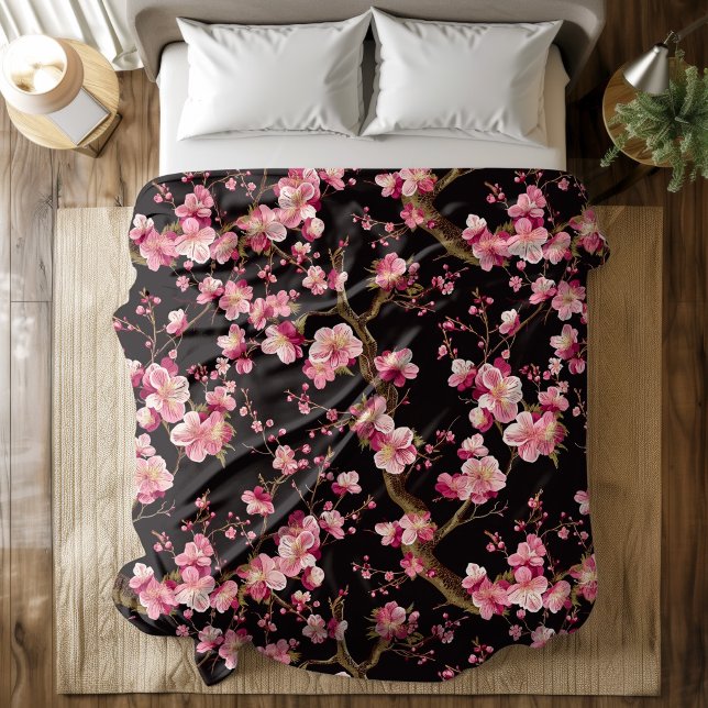 Cobertor De Velo Padrão de Flor de Cerejeira Sakura (Criador carregado)