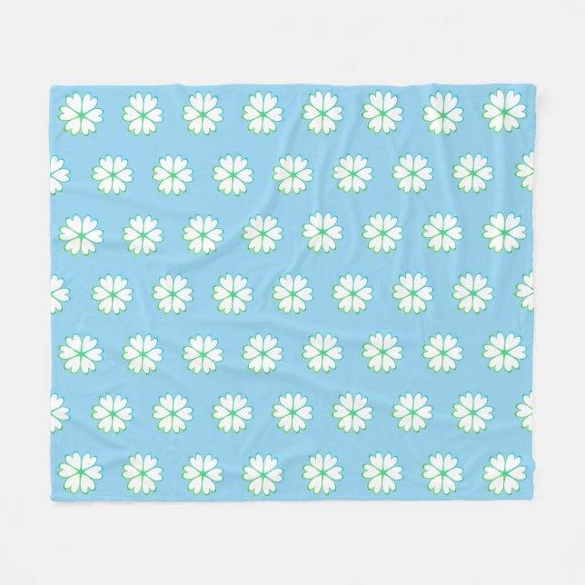 Cobertor De Velo Padrão de Flor de Coração Elegante (Frente (Horizontal))