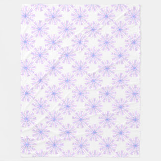 Cobertor De Velo Padrão de Flor de Explosão Roxa Rosa Azul