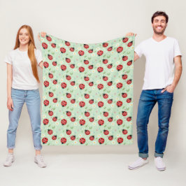 Cobertor De Velo Padrão de Flor de Joaninha