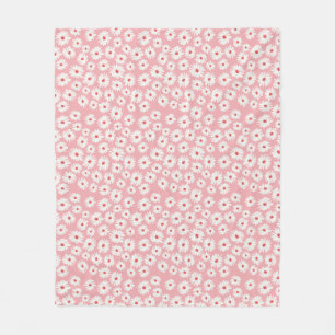 Cobertor De Velo Padrão de flor de margarida magenta rosa