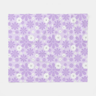 Cobertor De Velo Padrão de Florais Pastel LAVANDA
