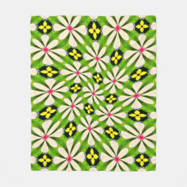 Cobertor De Velo Padrão de Flores Estéticas