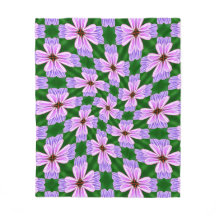 Padrão de Flores Rosa Cinza