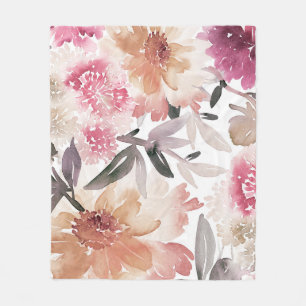 Cobertor De Velo Padrão de fundo floral de aquarelas,flor,arte,flo