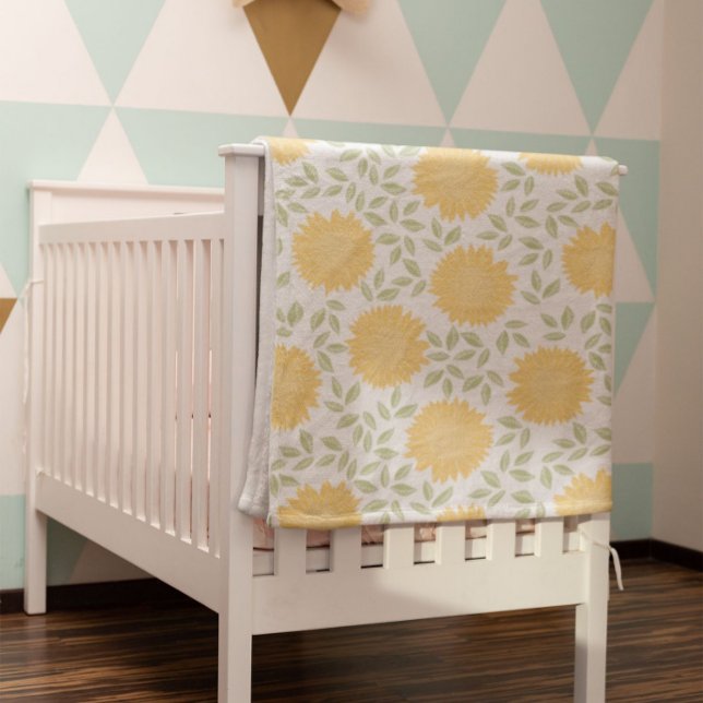 Cobertor De Velo Padrão de girassol do país russo bonito (Criador carregado)