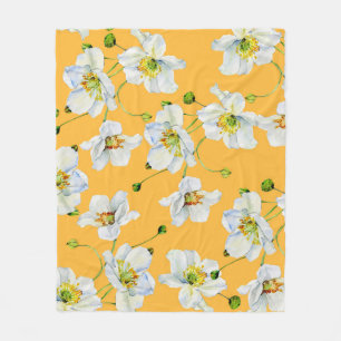 Cobertor De Velo Padrão de ilustração das flores do Cosmos