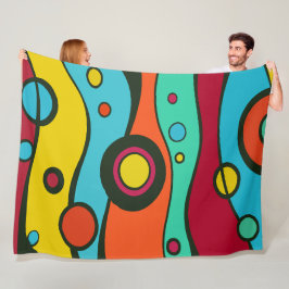 Cobertor De Velo Padrão de Ilustração de Arte Surrealista Abstrata