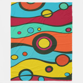 Cobertor De Velo Padrão de Ilustração de Arte Surrealista Abstrata 