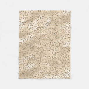 Cobertor De Velo Padrão de Impressão de Pele de Leopardo Guepardo A