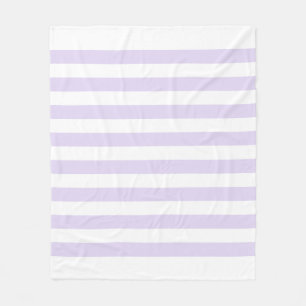 Cobertor De Velo Padrão de Linhas Brancas e Lilás Roxo Suaves