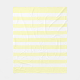 Cobertor De Velo Padrão de Linhas Brancas e Pastel Amarelo Suave