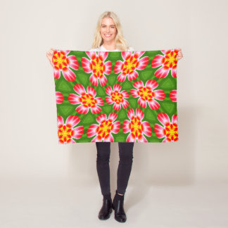 Cobertor De Velo Padrão de lírios vermelhos