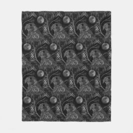 Cobertor De Velo Padrão de lua cheia do Falcão