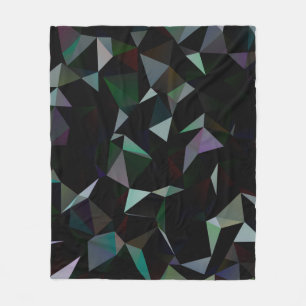 Cobertor De Velo Padrão de mosaico do triângulo preto escuro. Ilu g