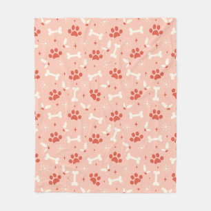 Cobertor De Velo Padrão de Natal para patas e ossos de Natal