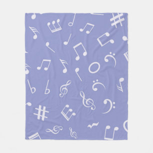 Cobertor De Velo Padrão de notas de música