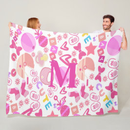 Cobertor De Velo Padrão de Nurserela de Bebê Cor-de-Rosa Bonita per