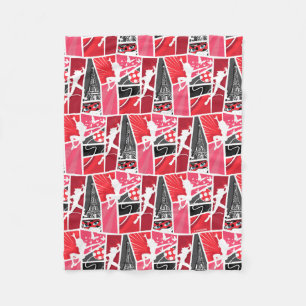 Cobertor De Velo Padrão de Paris de Ladybug em quadrinhos milaculos