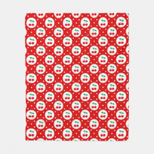 Cobertor De Velo Padrão de Pontos de Cereja – Presente e Decoração