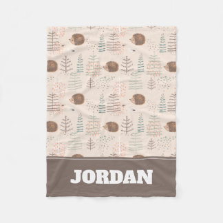 Cobertor De Velo Padrão de Porte da Floresta em Cute